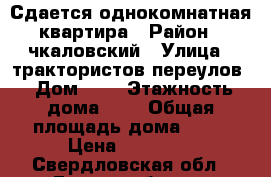 Сдается однокомнатная квартира › Район ­ чкаловский › Улица ­ трактористов переулов › Дом ­ 5 › Этажность дома ­ 5 › Общая площадь дома ­ 19 › Цена ­ 15 000 - Свердловская обл., Екатеринбург г. Недвижимость » Дома, коттеджи, дачи аренда   . Свердловская обл.,Екатеринбург г.